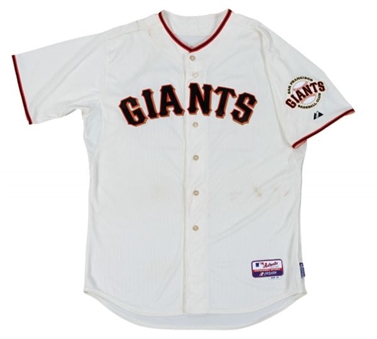 2014 Buster Posey San Francisco Giants Game Worn Home Jersey (MLB Authenticated)